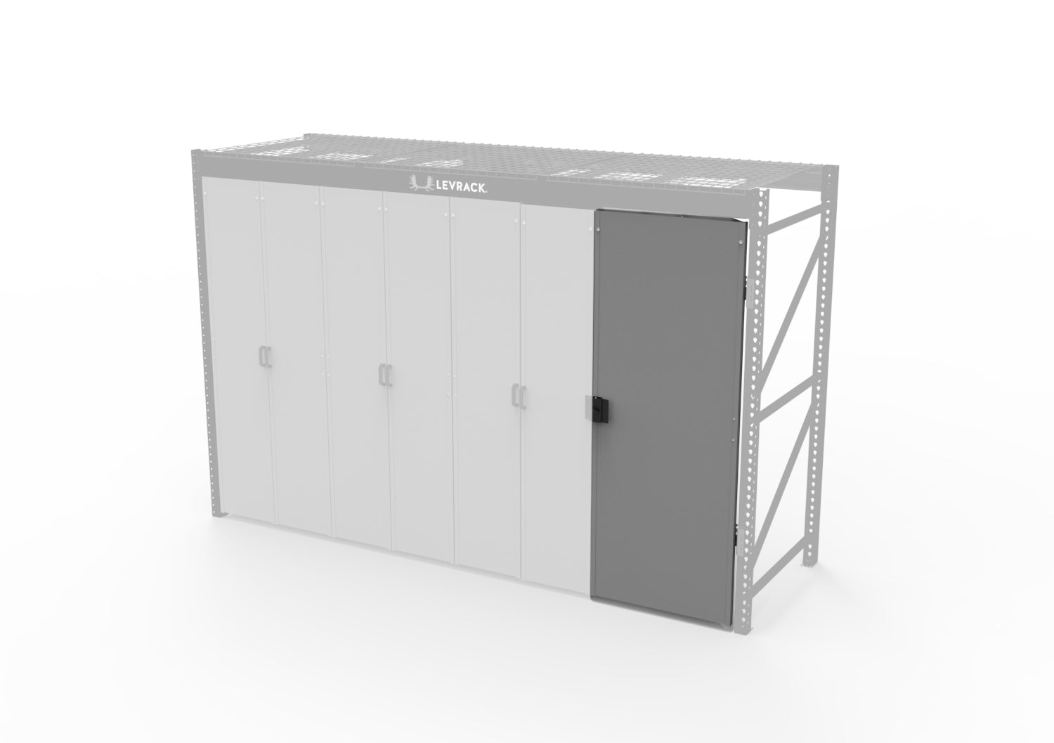 Levrack Locking Door Assembly - Secure Storage Solution for Home, Office & Garage | Heavy-Duty Steel Construction | Easy Installation