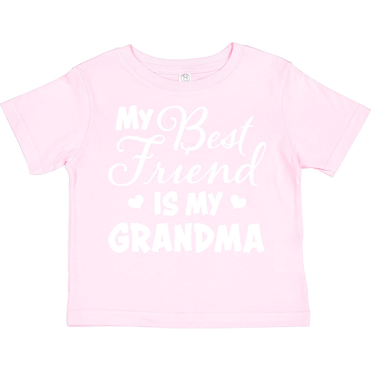 My Best Friend is My Grandma with Hearts Toddler T-Shirt for Family Outings and Playdates