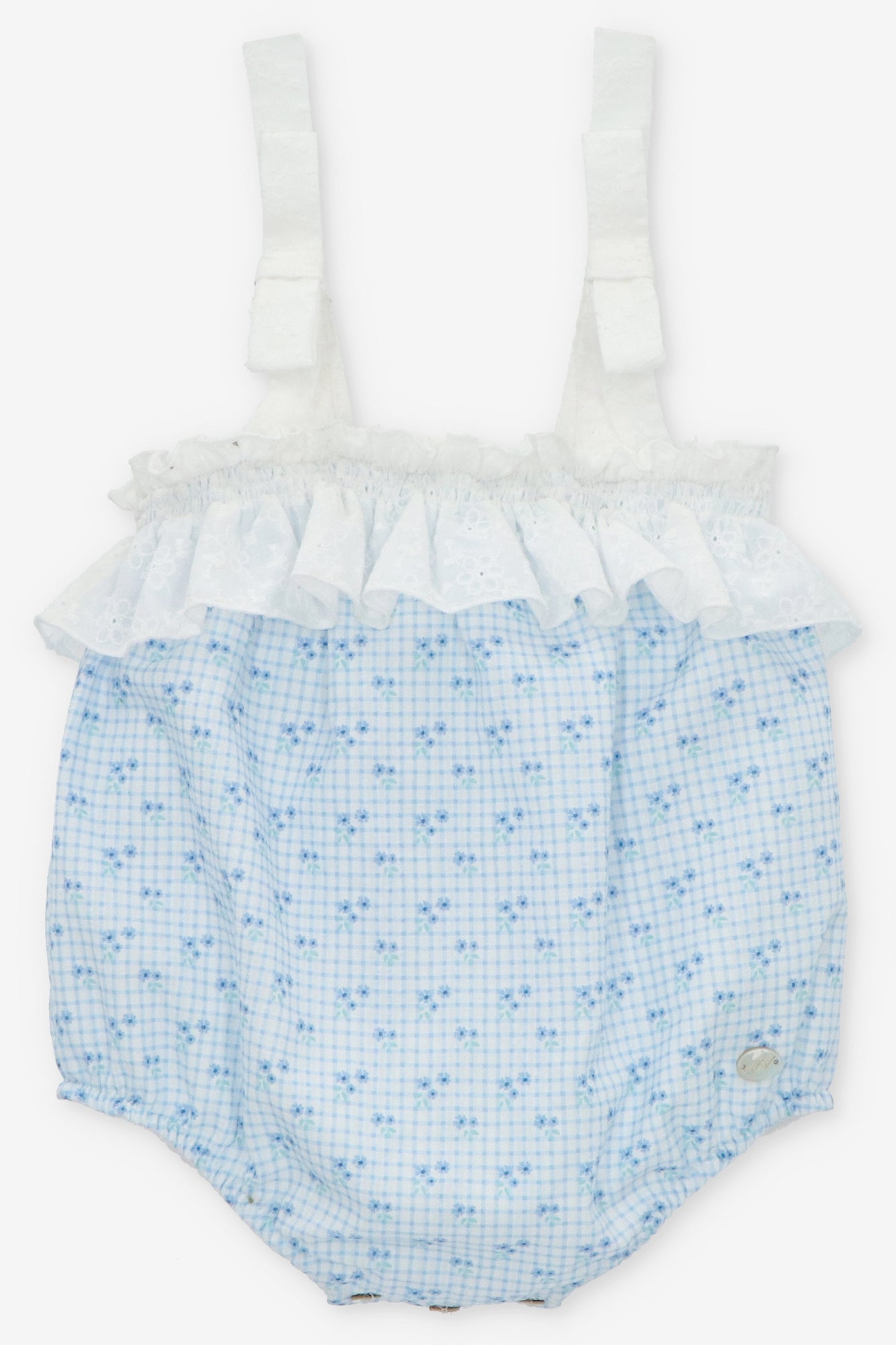 Lucia Dusky Blue Floral Shortie Pajama Set - Soft & Comfortable Sleepwear for Women - Perfect for Lounging, Sleepovers & Relaxing at Home
