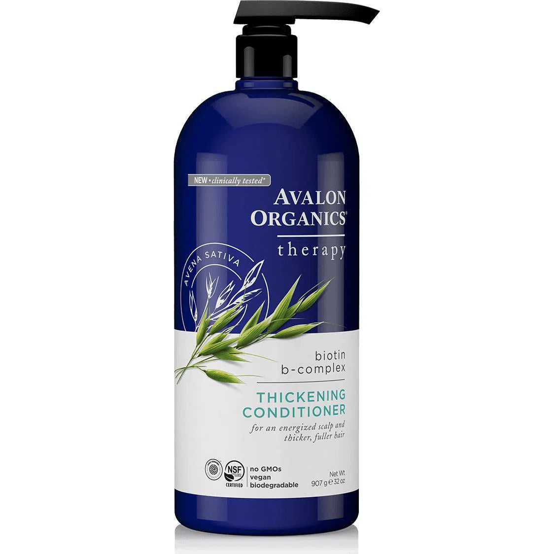 Avalon Organics Biotin B Complex Thickening Conditioner for Hair Growth & Volume - Sulfate-Free, Vegan Hair Care for Thinning Hair - Perfect for Daily Use & Damaged Hair Repair