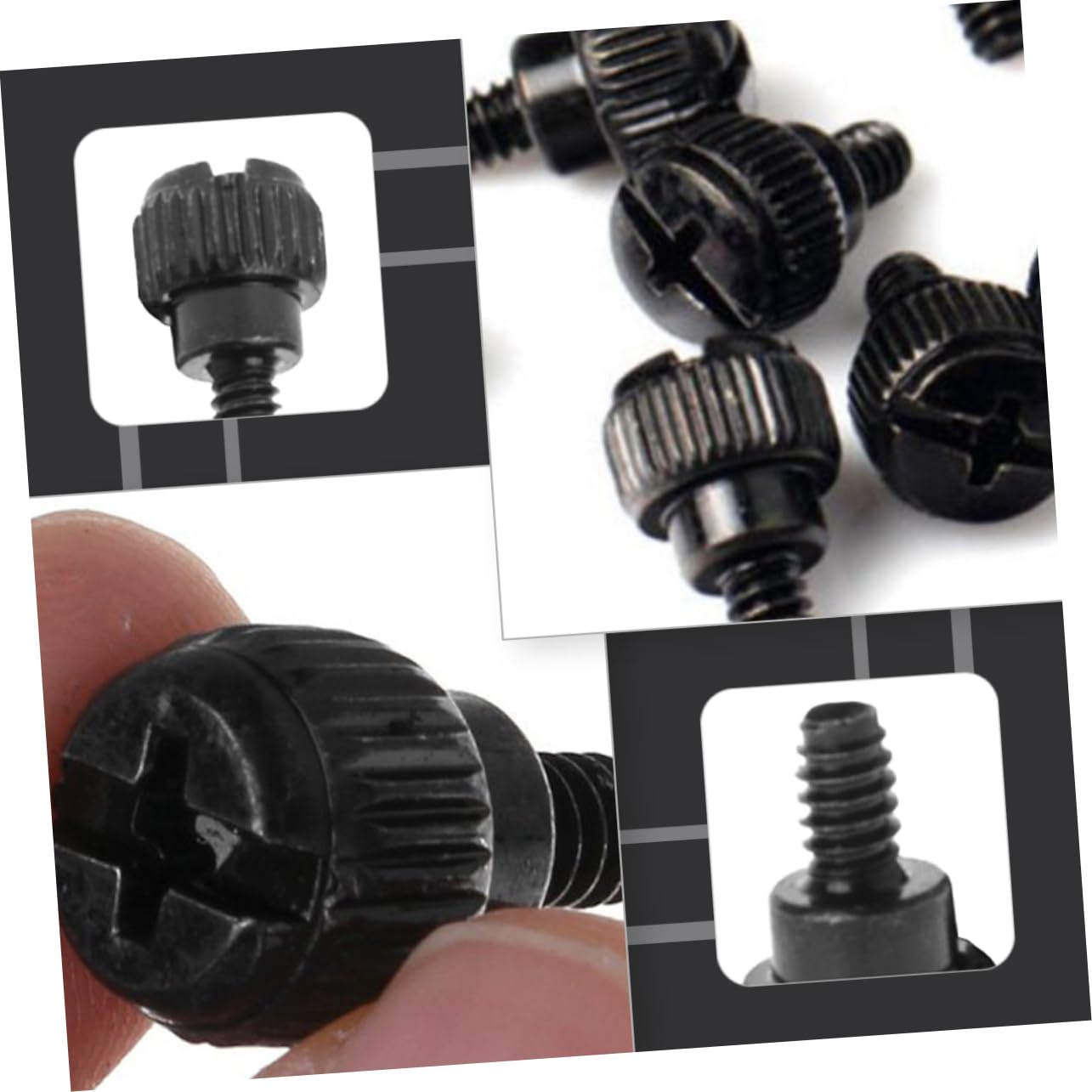 ARTIBETTER 100PCS Knurled Thumb Screws for Computer Case - Easy Install Replacement Thumbscrews for PC Chassis | Perfect for DIY Computer Builds & Hardware Upgrades