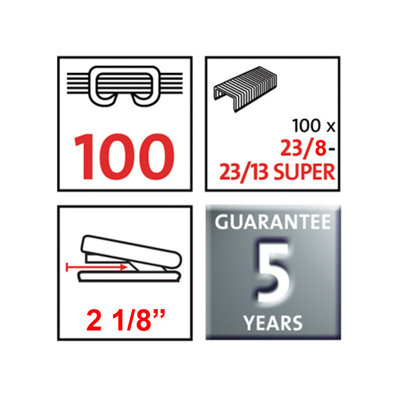 Heavy Duty Stapler - 100 Sheet Capacity, Commercial Grade Office Stapler for Thick Paper, Perfect for Binding Documents, Reports, and Presentations