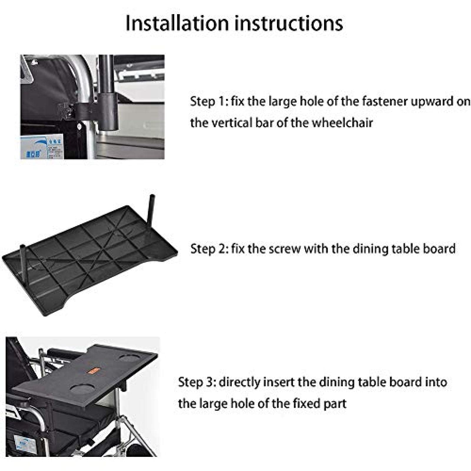 Premium Universal Wheelchair Lap Tray with Cup Holder - Portable Dining & Reading Table for Wheelchair Users - Ideal for Eating, Working, Studying & Relaxing - Durable & Lightweight Design for Home & Travel Use