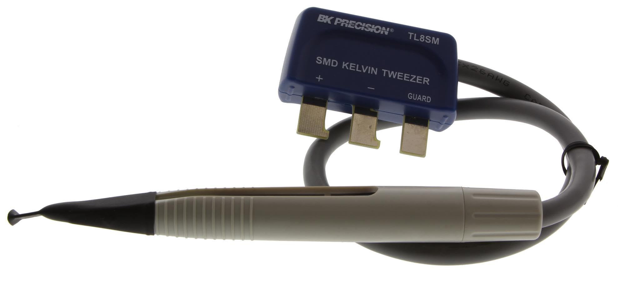 B&K Precision TL8SM SMD Tweezers with Blade Style Socket - Professional Electronic Repair Tool for PCB, IC Chip, and Circuit Board Testing
