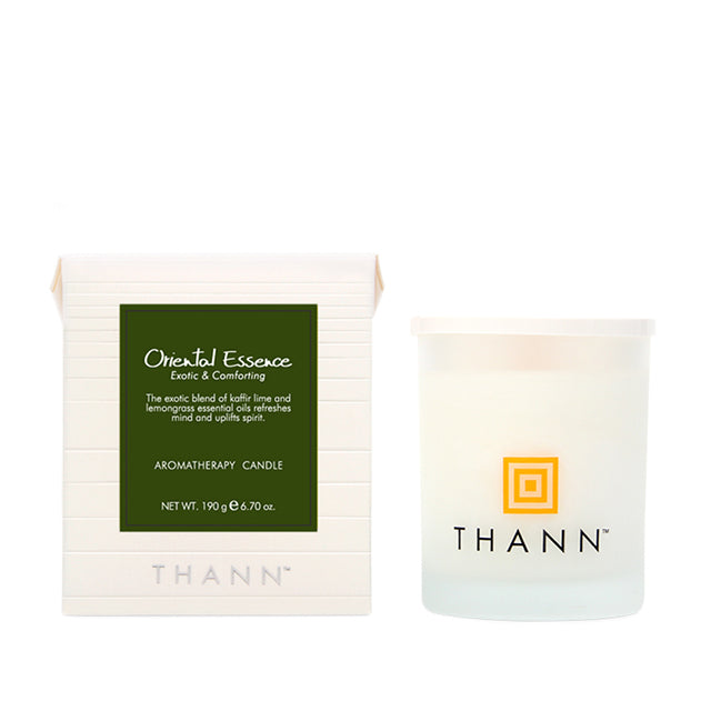 Oriental Essence Aromatherapy Candle - Relaxing Scented Soy Wax Candle for Home, Spa & Meditation | Stress Relief & Mood Enhancement