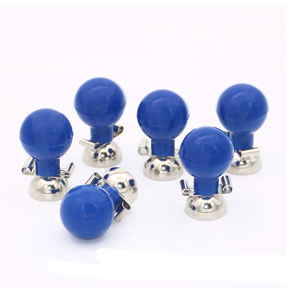 6-Pack Universal Silicone Suction Cup Balls for Chest Therapy - 3.0/4.0 Dual-Hole Connectors, Body Condition Tester with Lead Line - Perfect for Cupping, Massage & Pain Relief Therapy