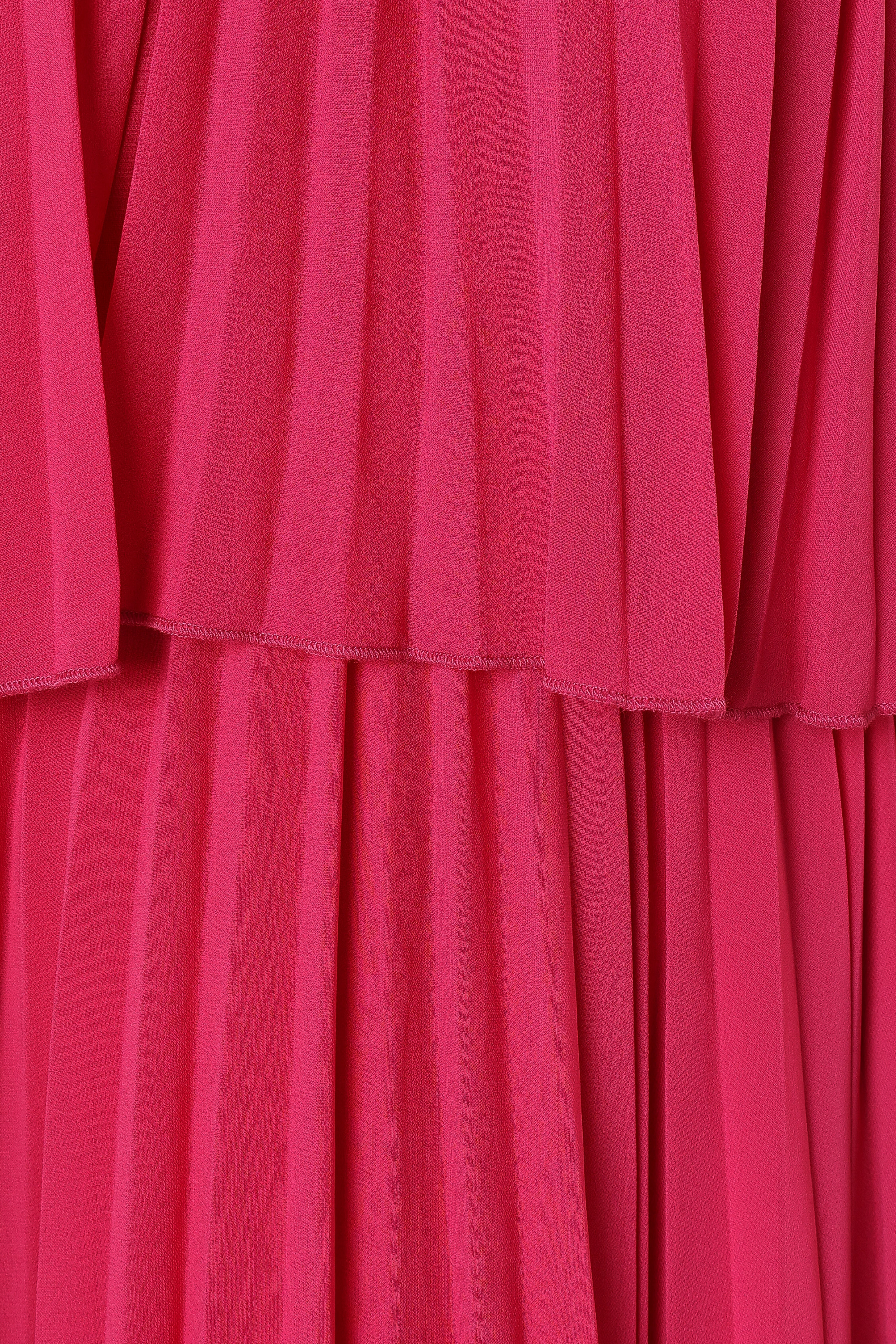 Gia Pleated Halterneck Mini Dress in Hot Pink - Sexy Summer Party Outfit for Women, Clubwear, Date Night & Vacation Dresses