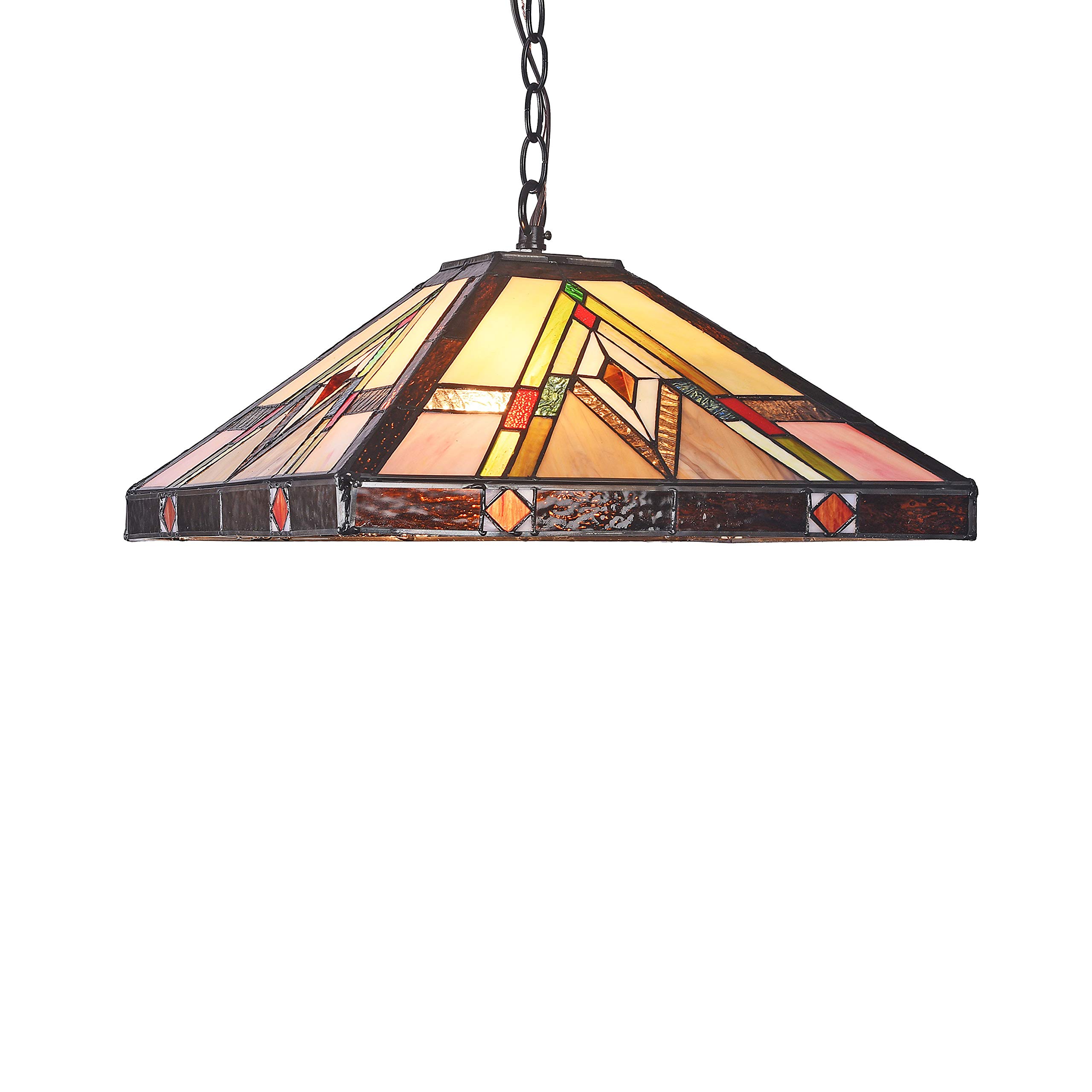 Mission 2 Light Blackish Bronze Ceiling Pendant Light Fixture - 16