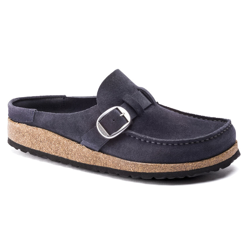 Birkenstock Buckley Suede Leather Clog in Navy Night - Comfortable Slip-On Shoes for Women & Men - Perfect for Home, Office & Casual Wear