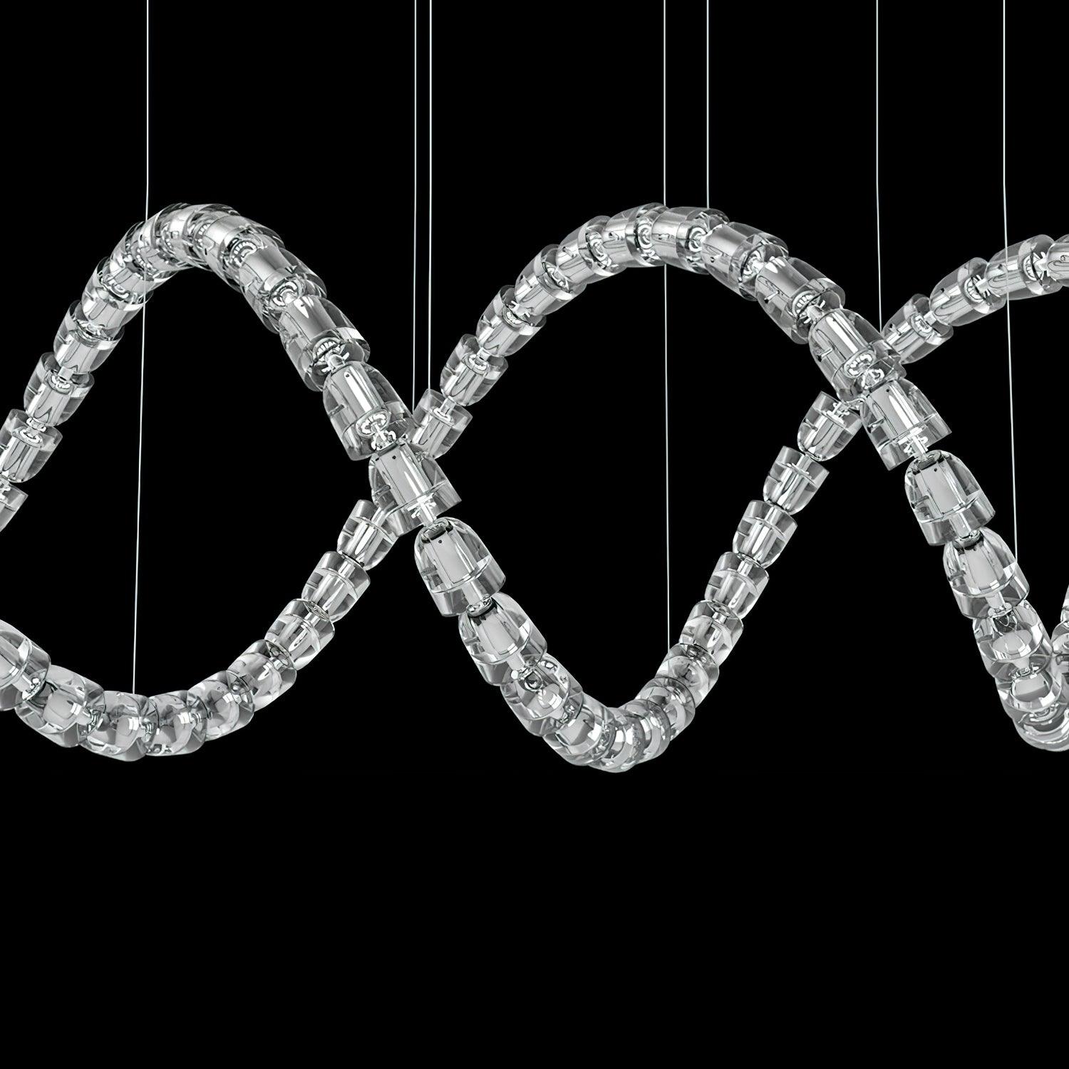 Gabriel Crystal Chandelier - Elegant Modern Ceiling Light Fixture for Dining Room, Living Room & Bedroom | Perfect for Home Decor & Wedding Venues