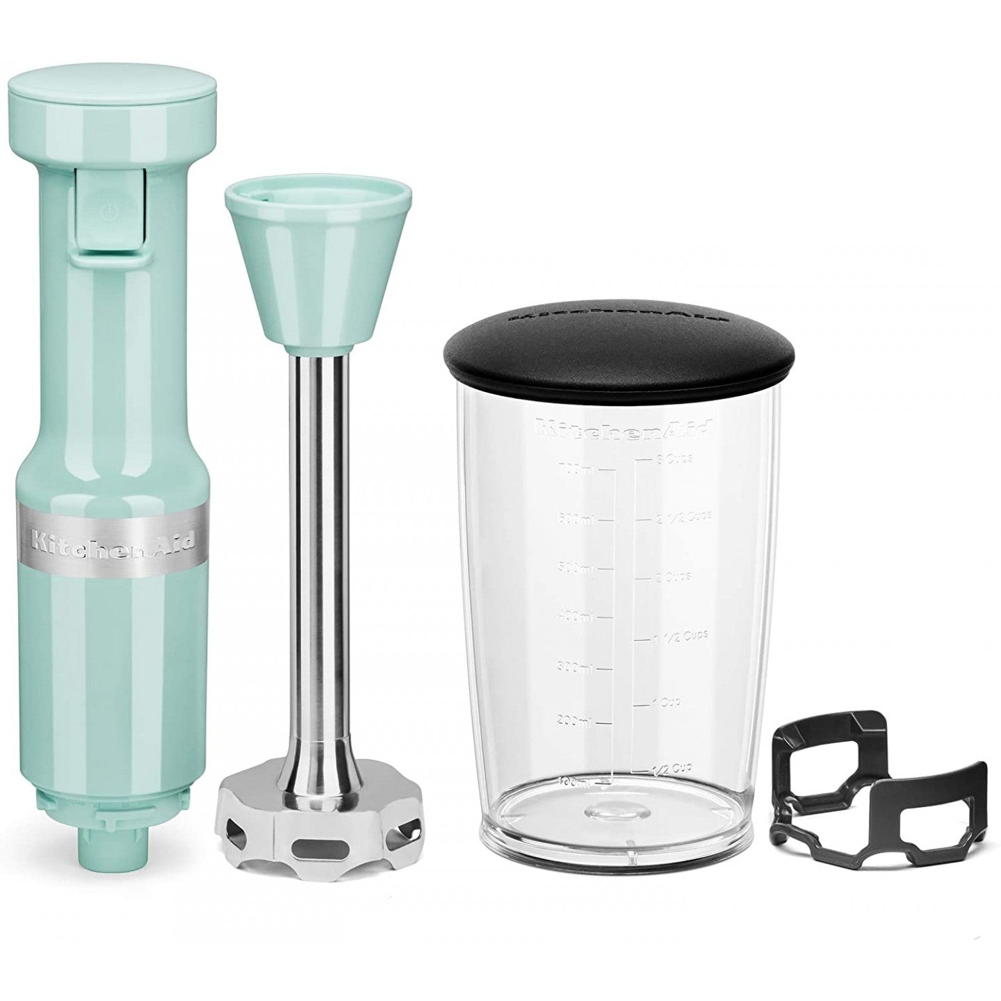 KitchenAid KHBV53IC Variable Speed Corded Hand Blender - 5-Speed Control for Smoothies, Soups & Sauces - Perfect for Home Cooking & Baking - Ice Blue