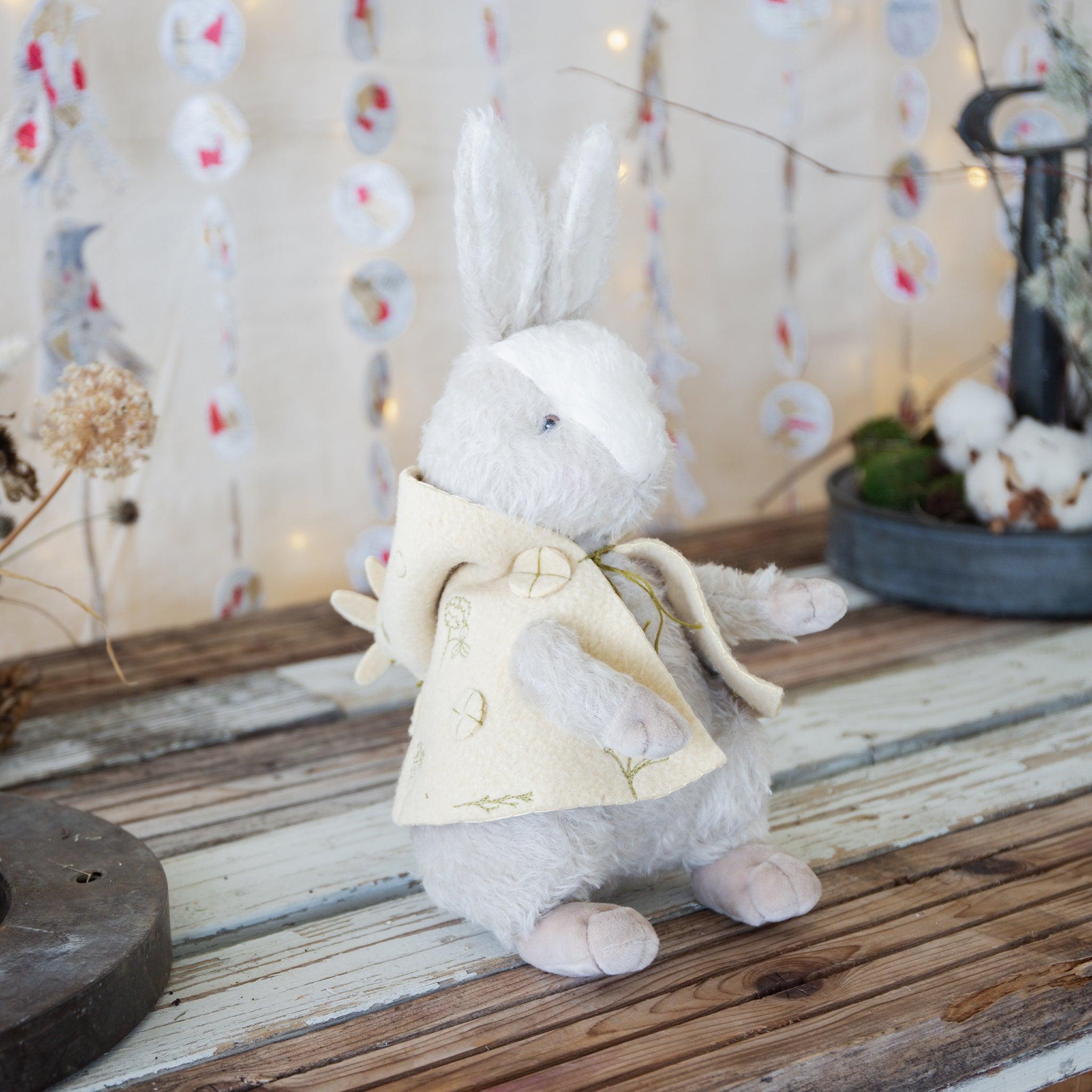 Handcrafted Hopsley Hare Figurine - Unique Ceramic Home Decor for Living Room, Shelf & Office Display - Perfect Gift for Collectors & Animal Lovers