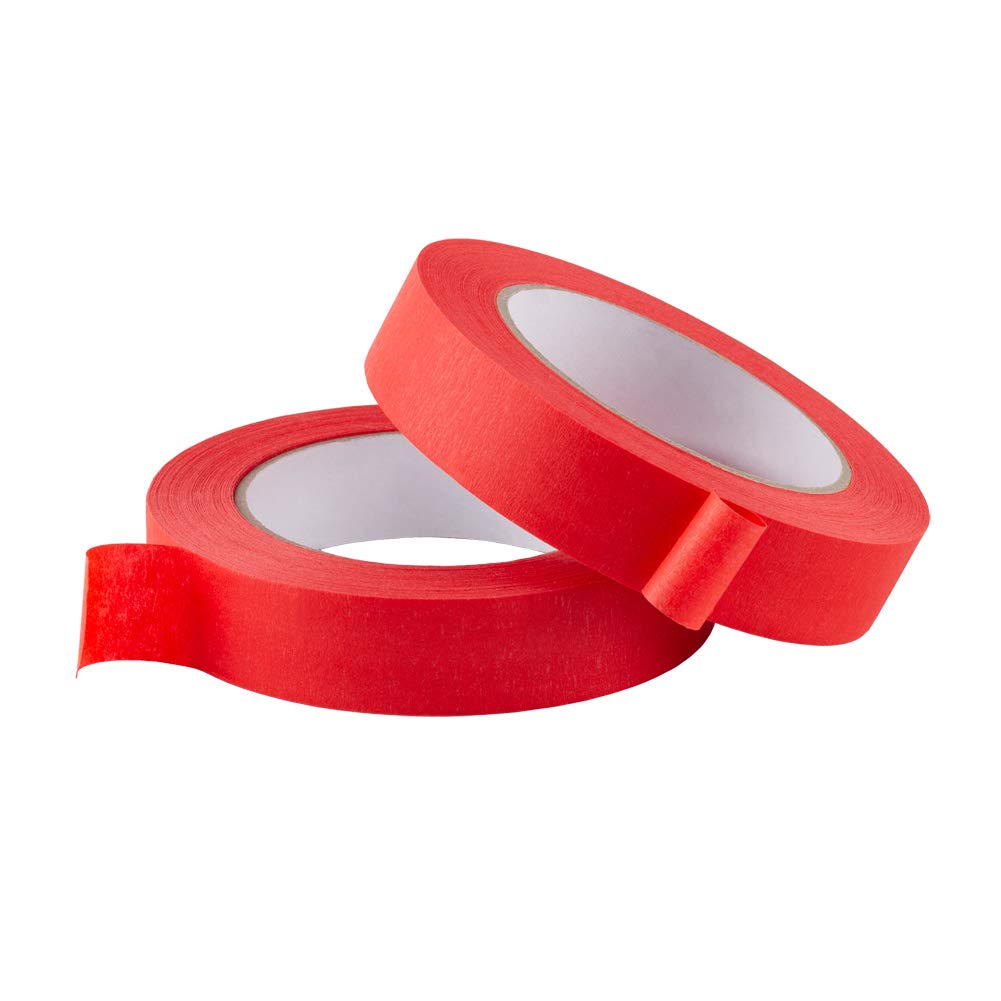 Lichamp 10-Pack Blue & Red Painters Tape 1 Inch - Multi-Surface Masking Tape for Painting, Labeling, DIY Projects, Home & Office Use