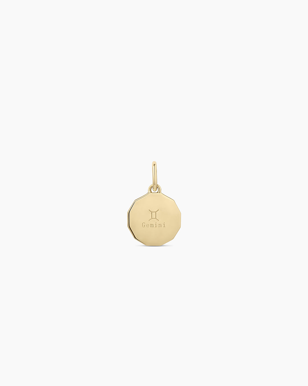 12 Zodiac Diamond Coin Charm Pendant Necklace - Perfect for Birthdays, Gifts & Astrology Jewelry Collections