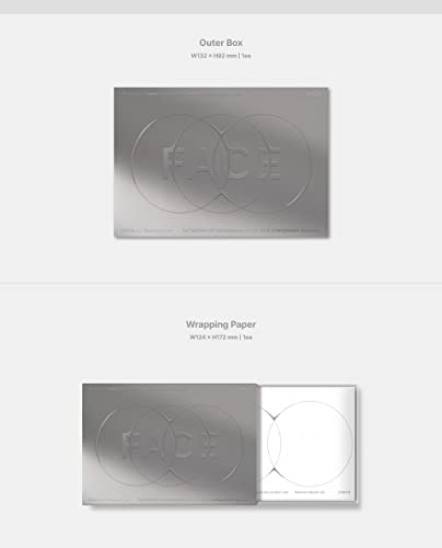 BTS Jimin FACE 1st Solo Album - Weverse Version with Photobook, CD & Tracking Number | Kpop Merchandise for ARMY Collectors | Perfect for Display & Fan Collections