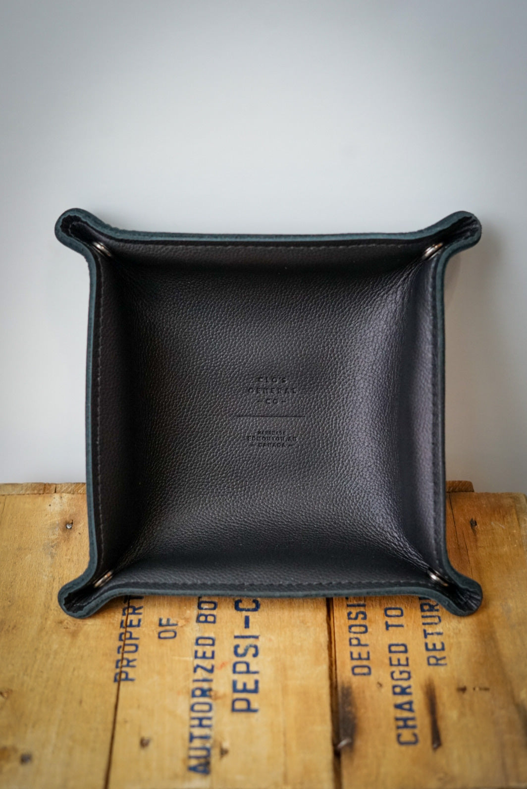 Pebbled Black Drop Tray - Non-Slip Organizer for Keys, Coins & Essentials | Perfect for Entryway, Office & Car Organization