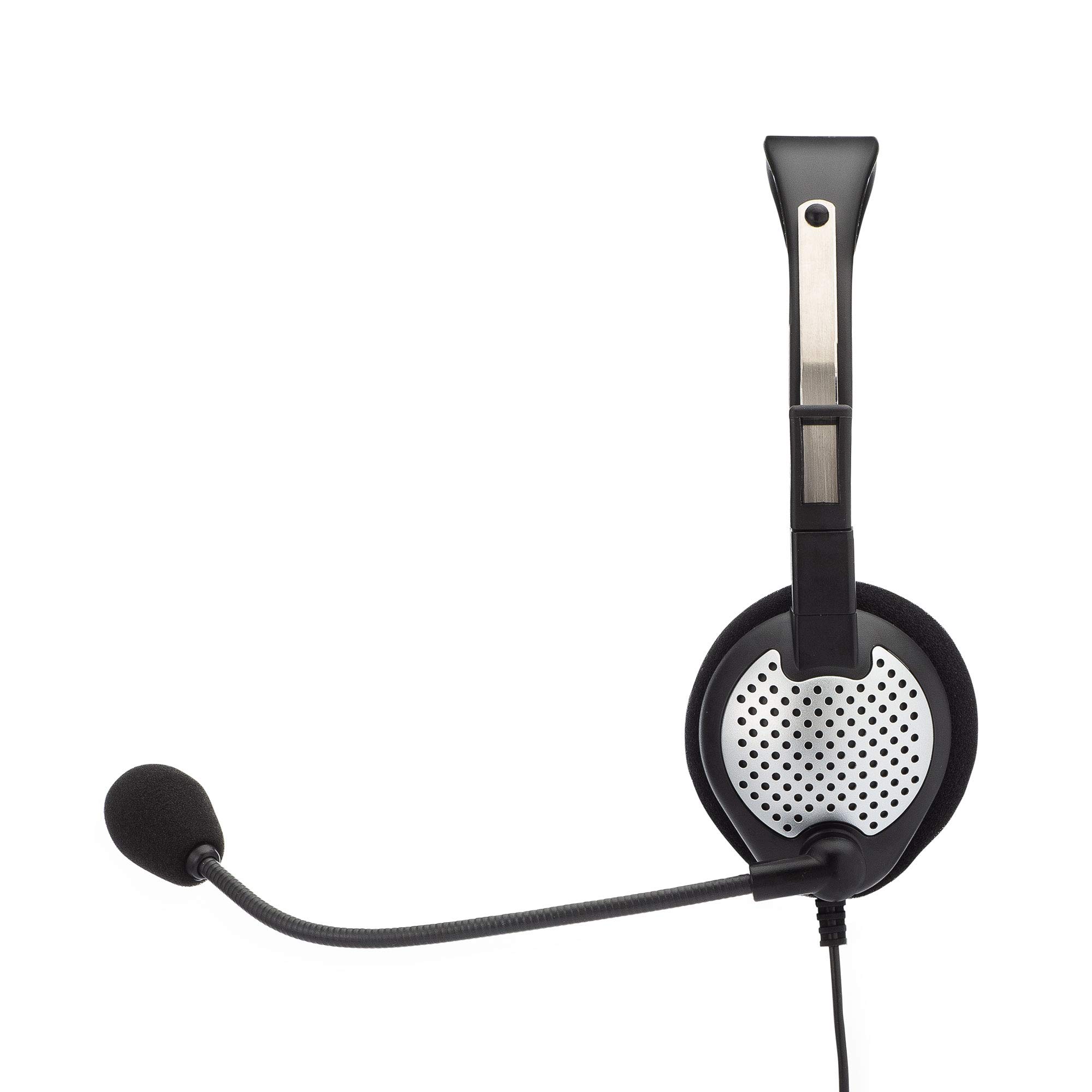 Andrea NC-181VM USB Monaural On-Ear Headset with Noise Cancelling - Single Ear Office Headphone for Call Centers, Customer Service & Remote Work (Model C1-1022300-50)