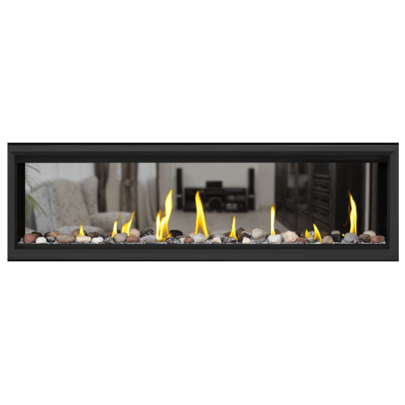 Napoleon Vector 62 See Through Linear Direct Vent Gas Fireplace - LV62N2 | Modern Home Heating Solution for Living Rooms & Patios