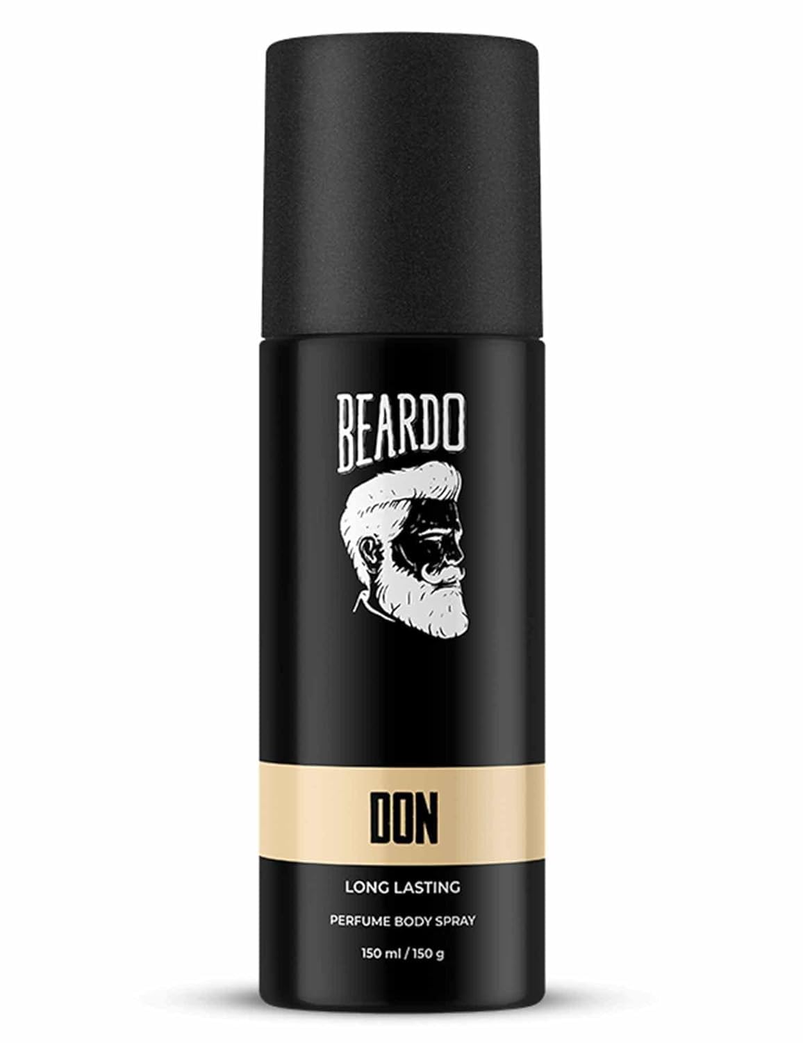 Beardo DON Long Lasting Perfume Deodorant for Men - 150ml Fresh Scent Body Spray | All-Day Protection & Fragrance | Perfect Gift for Christmas, Birthdays & Special Occasions | Ideal for Office, Gym & Date Nights