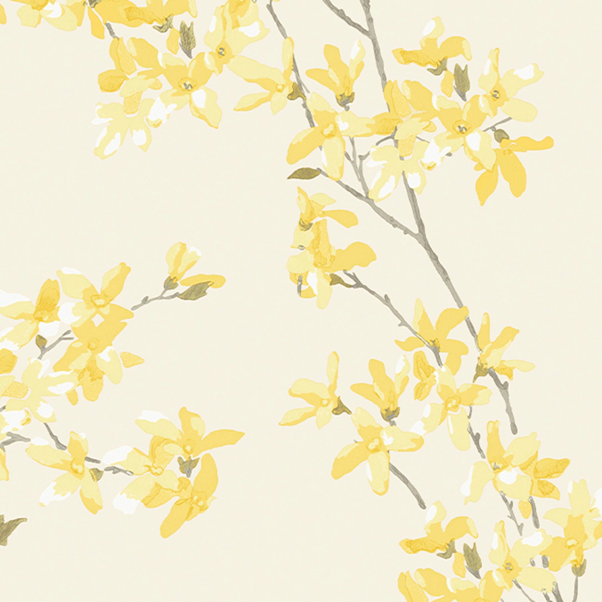 Laura Ashley Forsythia Sunshine Wallpaper - Floral Peel & Stick Wallpaper for Bedroom, Living Room, Bathroom Decor | Easy to Apply & Removable