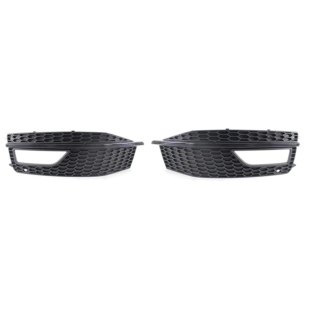 Audi A4 B8.5 S-line & S4 (2013-2015) Black Bumper Fog Light Cover Grille - Replacement Part for Front Bumper Protection & Style Upgrade