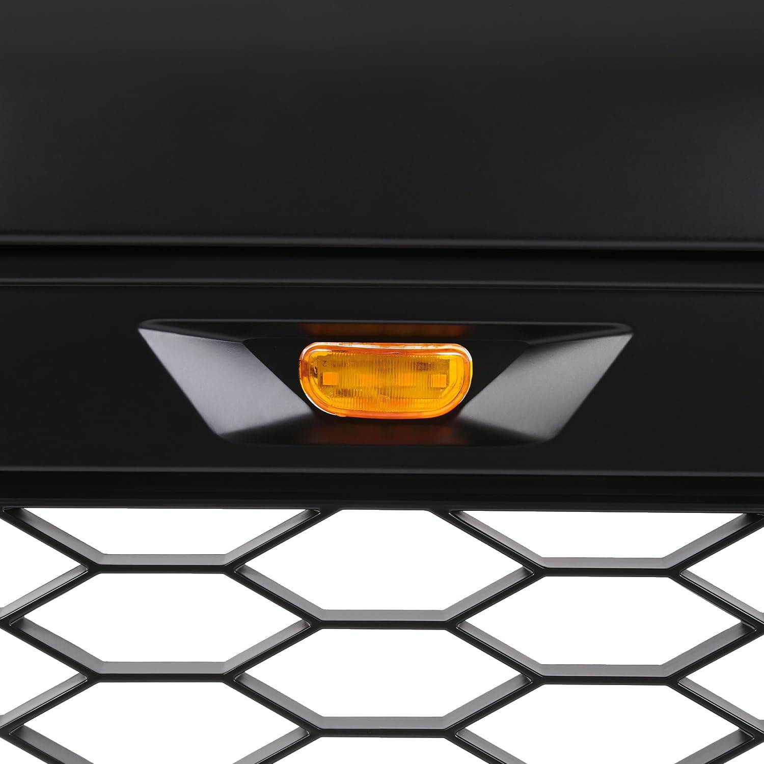 2005-2011 Toyota Tacoma Front Grille Replacement - Matte Black Mesh Grille with LED Lights | Upgrade Your Truck's Style & Visibility for Off-Road Adventures