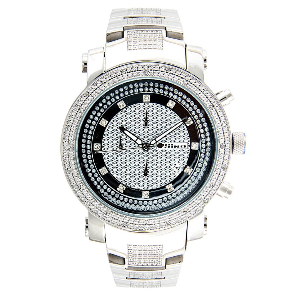 Jojino 0.25 Carat Diamond Watch for Women - Luxury Gold-Tone Stainless Steel Dress Watch with Genuine Diamonds - Perfect for Weddings, Anniversaries & Formal Events (Model MJ-1101)