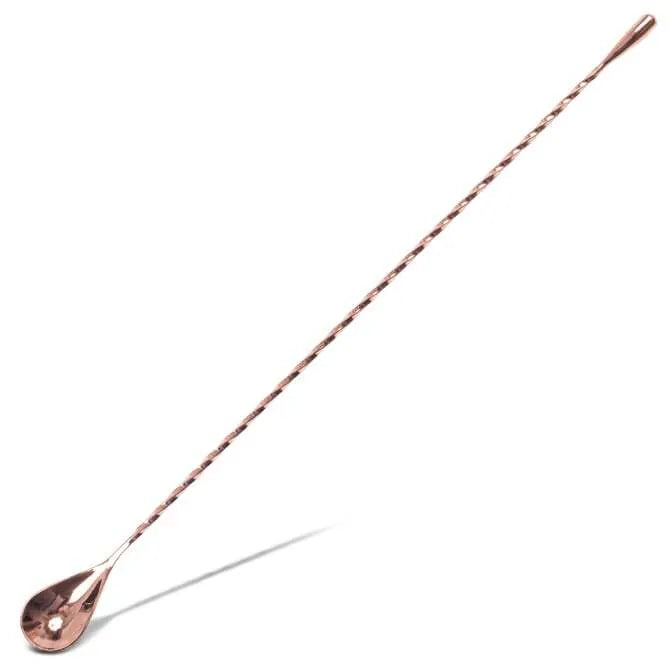 Barfly Professional Bar Spoon with Teardrop End - 15 3/4 Inch Stainless Steel Cocktail Mixing Tool for Bartenders & Home Bars - Perfect for Stirring, Layering & Garnishing Cocktails
