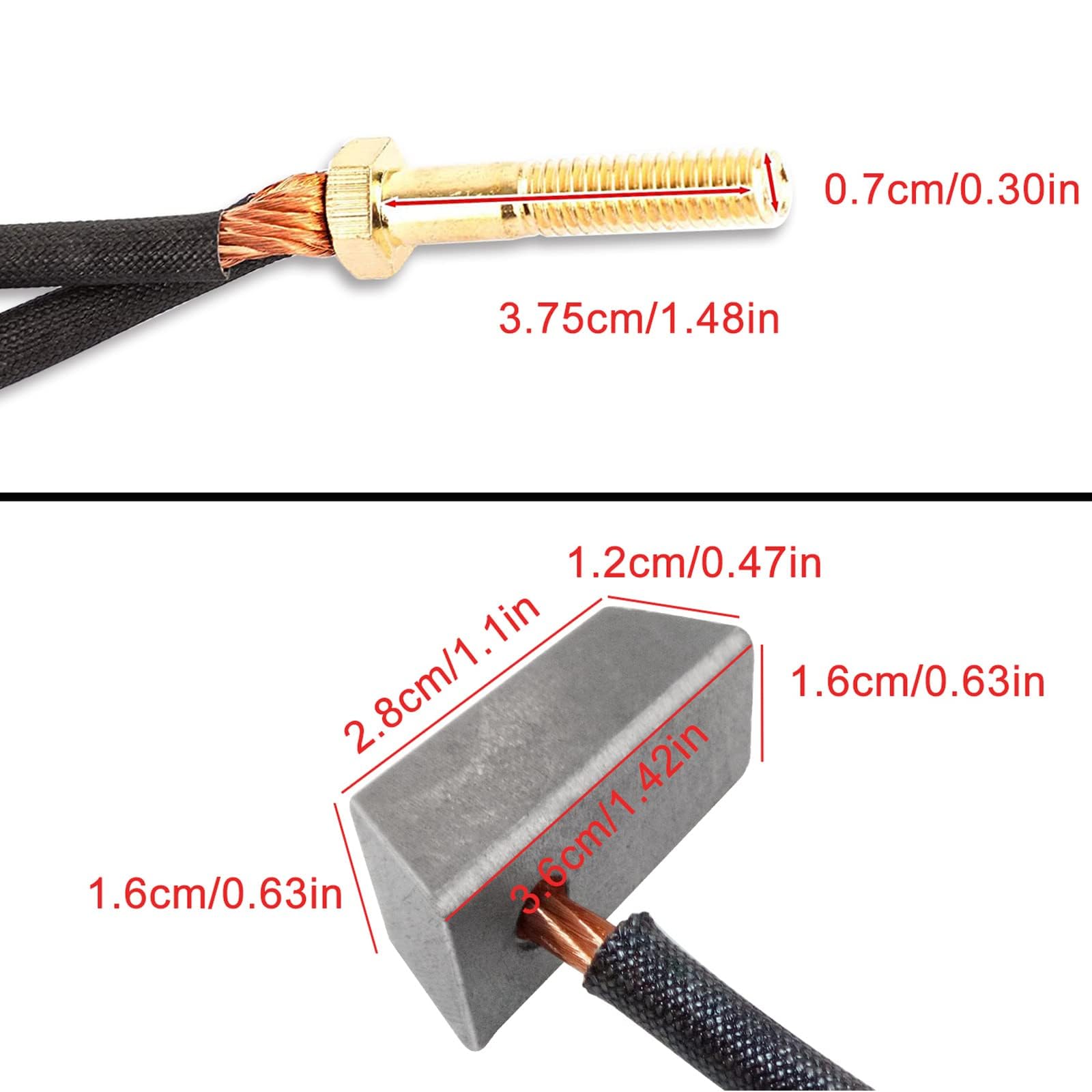 High-Performance Golf Cart Motor Brushes Kit - Compatible with Club Car Electric 1994+ (36V & 48V) & Yamaha G8 G9 G14 G16 GE Models - Perfect for Golf Cart Maintenance & Performance Upgrades