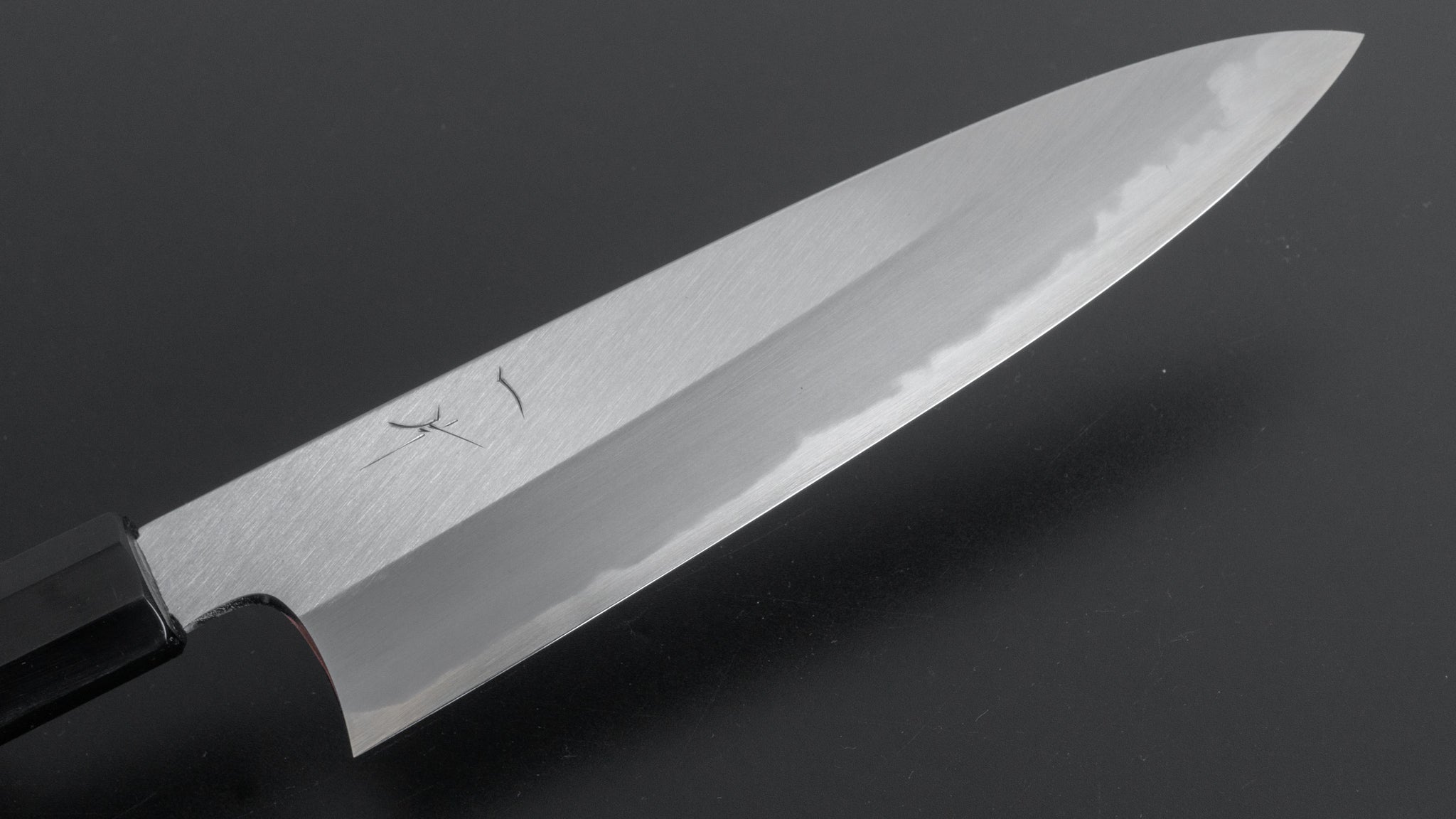 Hitohira Togashi White #1 Migaki Gyuto 210mm Japanese Chef Knife with Taihei Makassar Ebony Handle - Premium Kitchen Knife for Professional Chefs & Home Cooking - Perfect for Slicing, Dicing & Meat Preparation