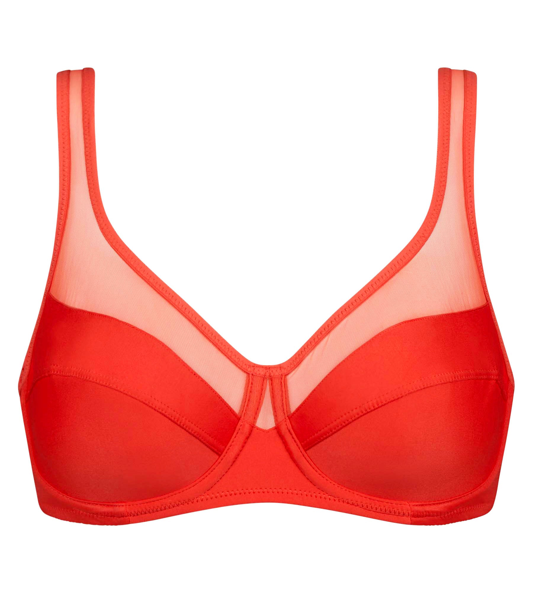 Red Fire Underwire Full Coverage Bra - Comfortable Support for Everyday Wear & Special Occasions