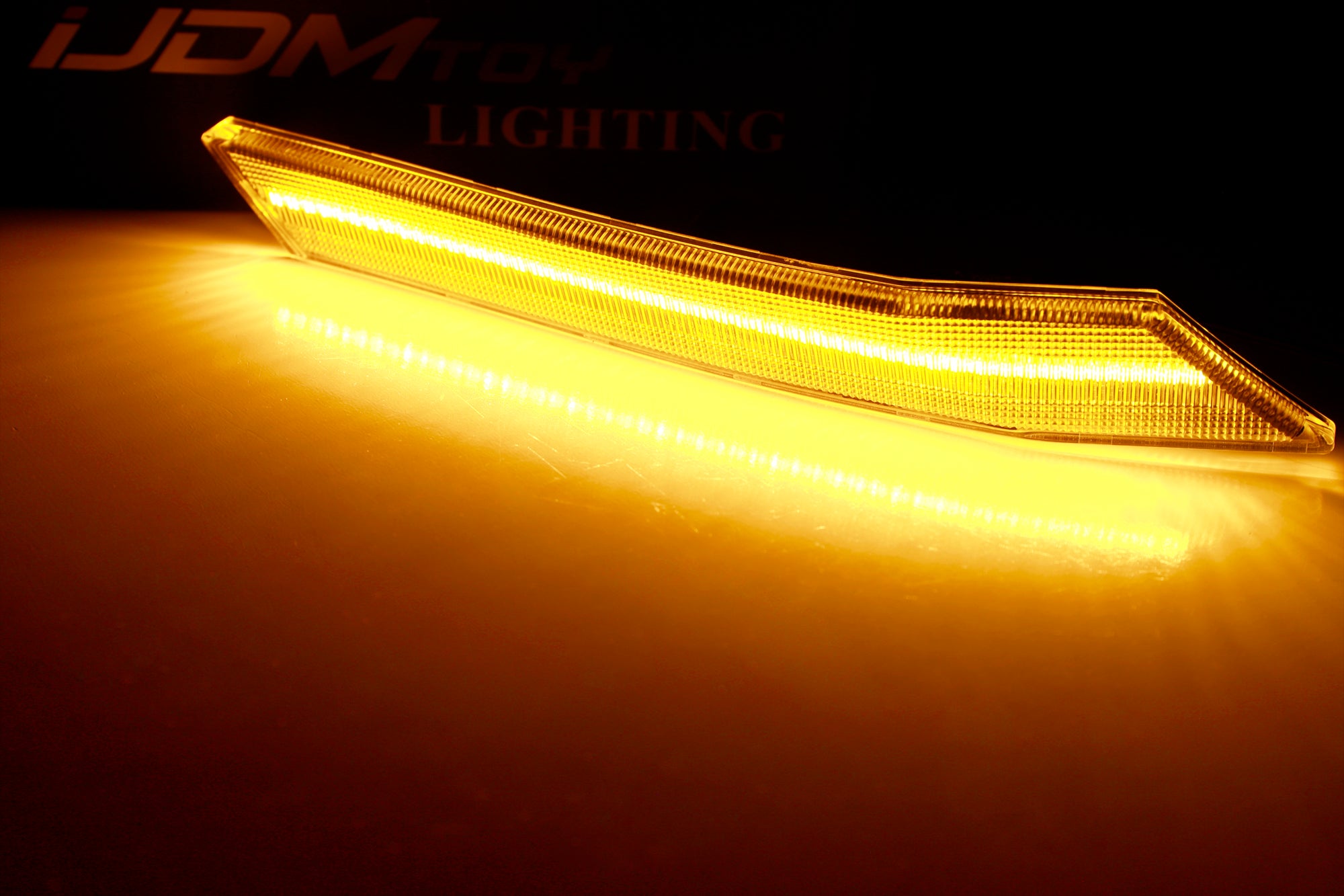 2006-2009 Ford Fusion Clear Lens Amber LED Side Marker Lights - Durable Front Turn Signal Lights for Enhanced Visibility & Safety (Perfect for Night Driving & Custom Car Mods)