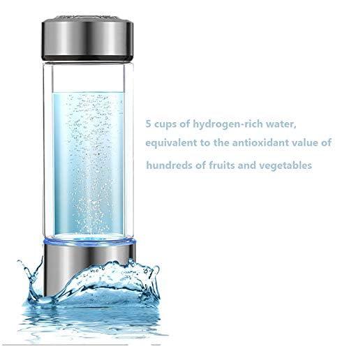 Portable Hydrogen Water Bottle Generator - Rechargeable Alkaline Water Ionizer for Health & Hydration - Perfect for Travel, Gym, and Outdoor Activities