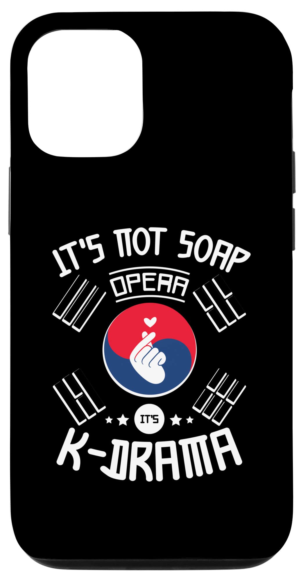 iPhone 12/12 Pro Korean Drama Inspired Phone Case - Oppa Saranghae Design for K-Drama Fans | Perfect for Daily Use, Travel & K-Pop Events