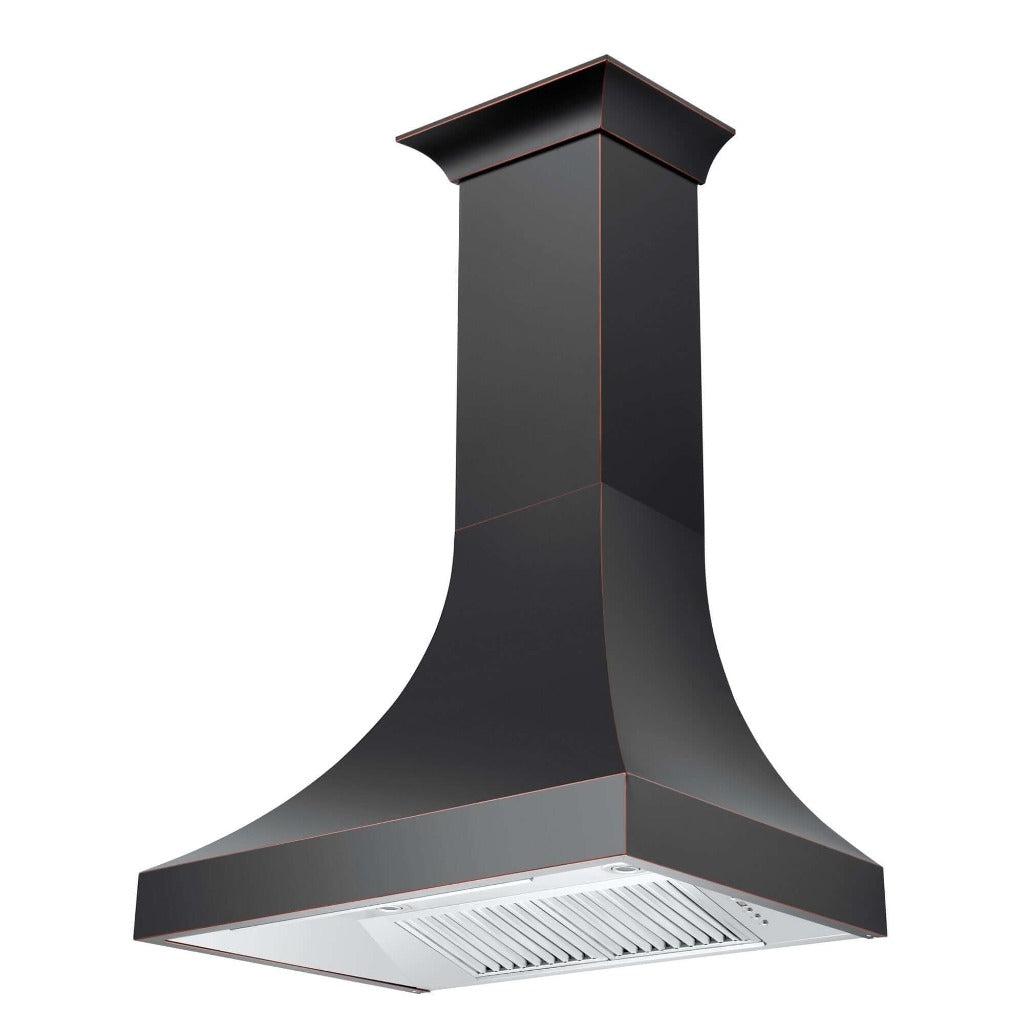 ZLINE 8632B Designer Series Oil Rubbed Bronze Wall Mount Range Hood - 36 Inch Kitchen Vent Hood with Powerful CFM for Modern Home Cooking
