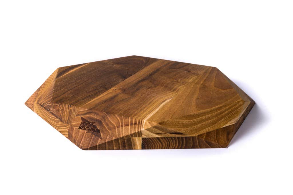 Premium 100% Teak Wood Cutting Board - Non-Slip, Eco-Friendly Chopping Board for Meat, Cheese & Vegetables - Perfect for Kitchen Prep & BBQ (35x35x4cm) - Ideal for Home Chefs & Outdoor Cooking