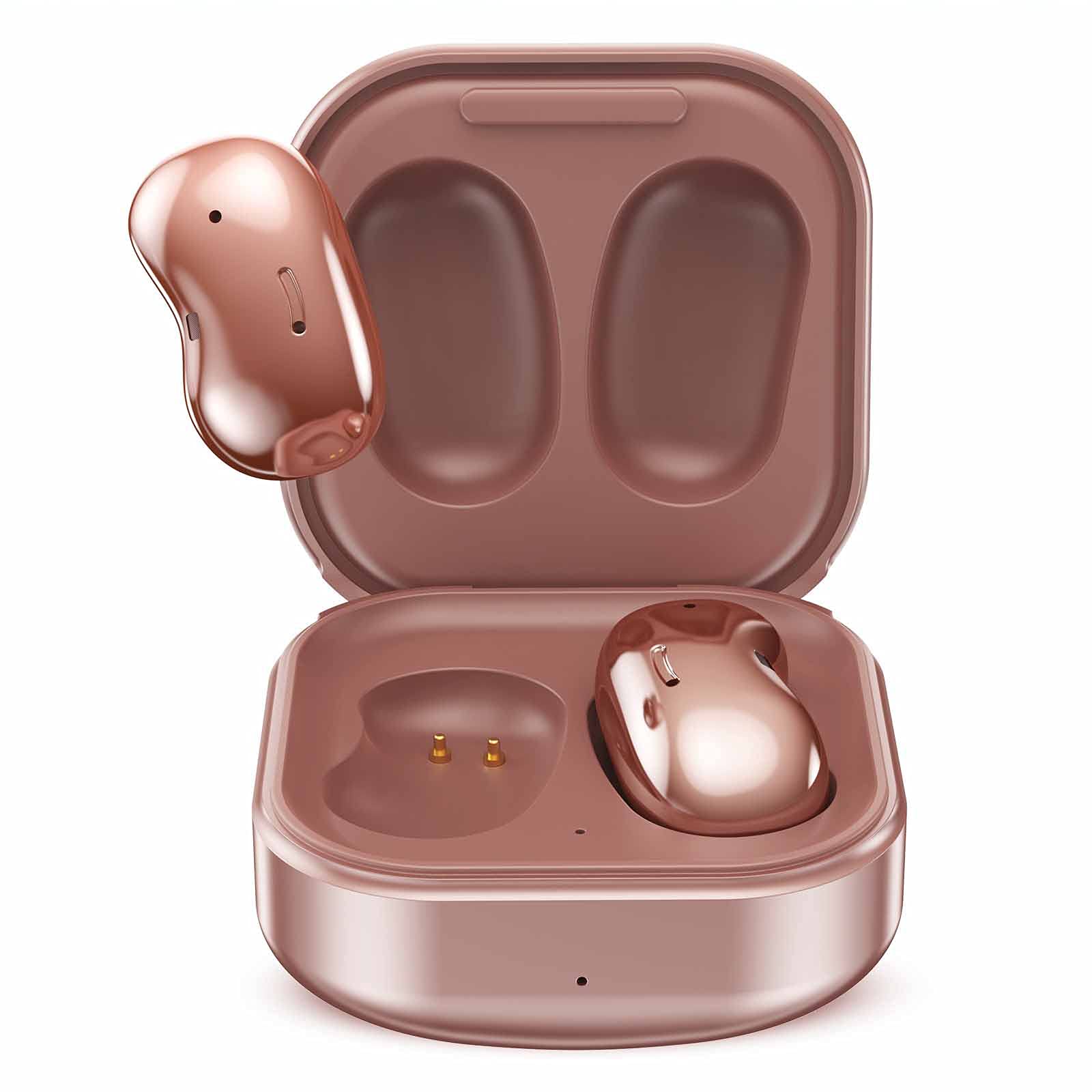 UrbanX Street Buds Live - True Wireless Bluetooth Earbuds with Hands-Free Controls, 24H Playtime, IPX5 Waterproof, Noise Cancelling (Bronze) - Perfect for Gym, Running, Commuting & Workouts