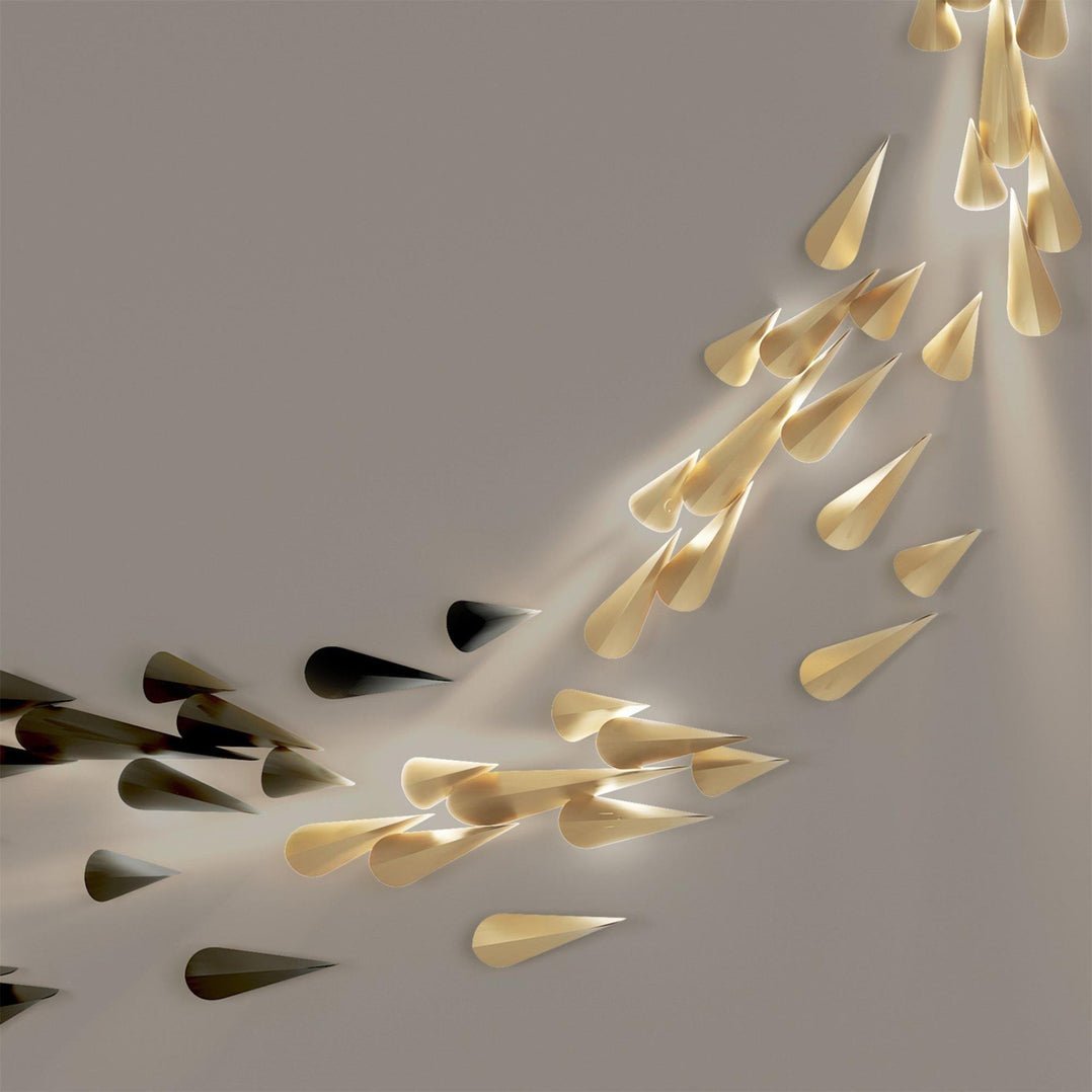 Modern Anodized Aluminum Wall Lamp - Sleek Indoor/Outdoor Lighting for Living Room, Bedroom, or Patio