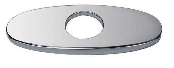 Dawn D520013001C 6-Inch Escutcheon Faucet Hole Cover Plate - Chrome Finish for Bathroom & Kitchen Sink Faucet Installation