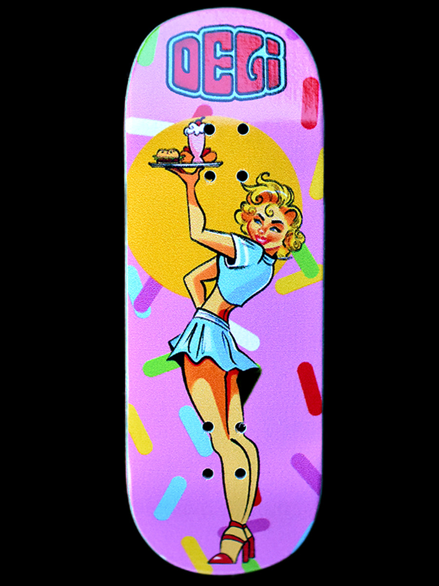 DeliDecks Professional Fingerboard Skateboard Deck - Mini Tech Deck for Finger Skateboarding Tricks & Stunts - Perfect for Kids, Teens & Adults - Indoor & Outdoor Play