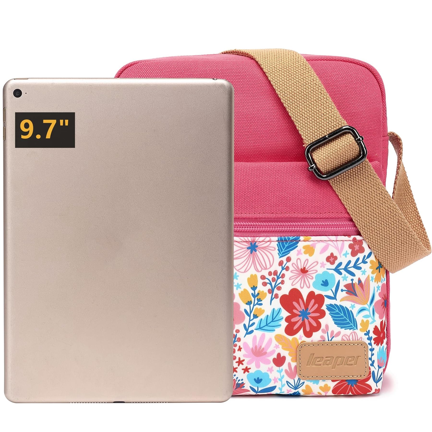 Leaper Girls Crossbody Purse Set - 2 PCS Canvas Messenger Bags for Women & Kids | Trendy Shoulder Bags for School, Travel & Daily Use