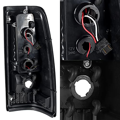 AKKON Clear G2 LED Tail Lights Brake Lamps Replacement for 2003-2006 Chevy Silverado & 2004-2006 GMC Sierra Pickup Truck - Upgrade Your Ride with Bright, Durable Lighting for Night Driving & Enhanced Safety