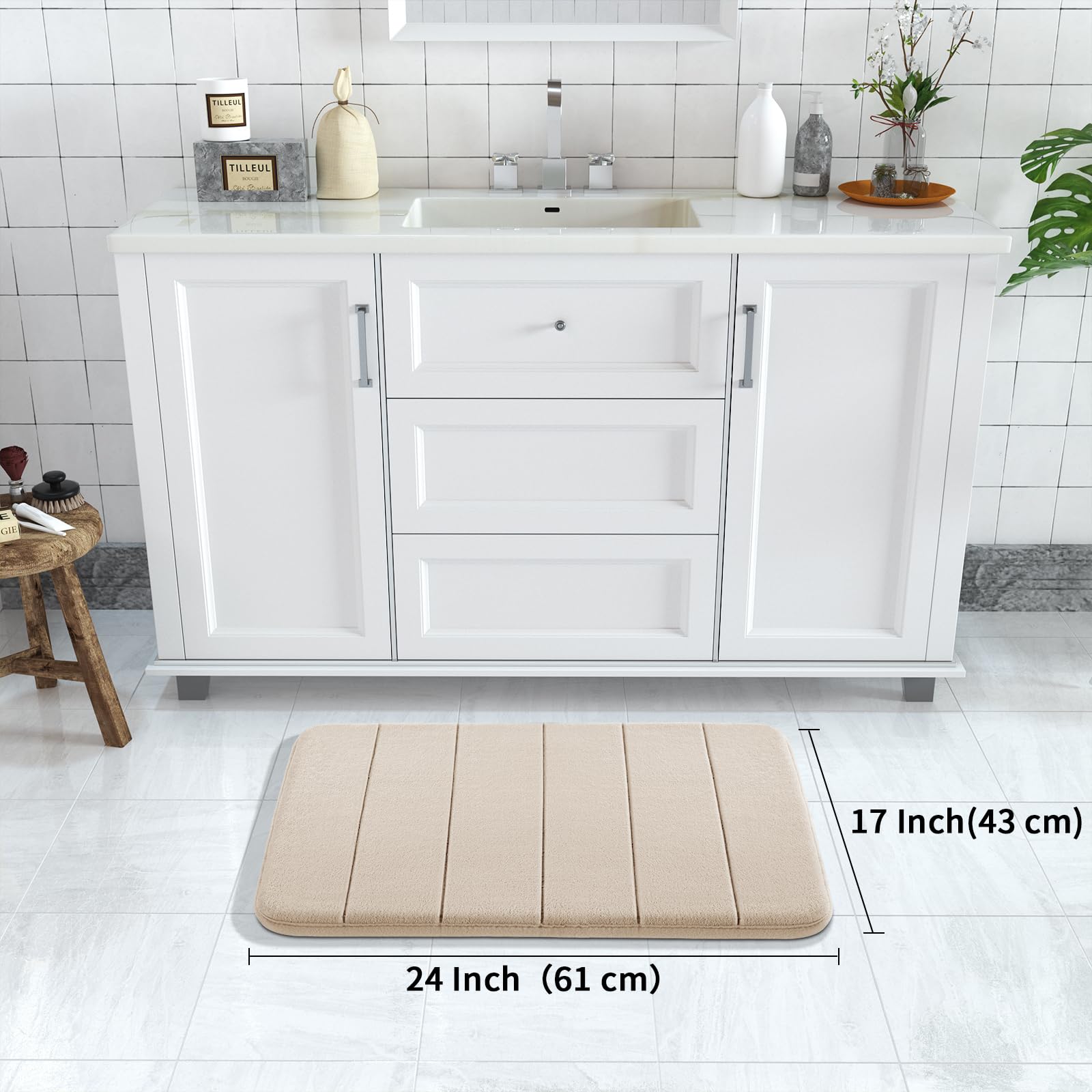 Yimobra Memory Foam Bath Mat Rug - 24