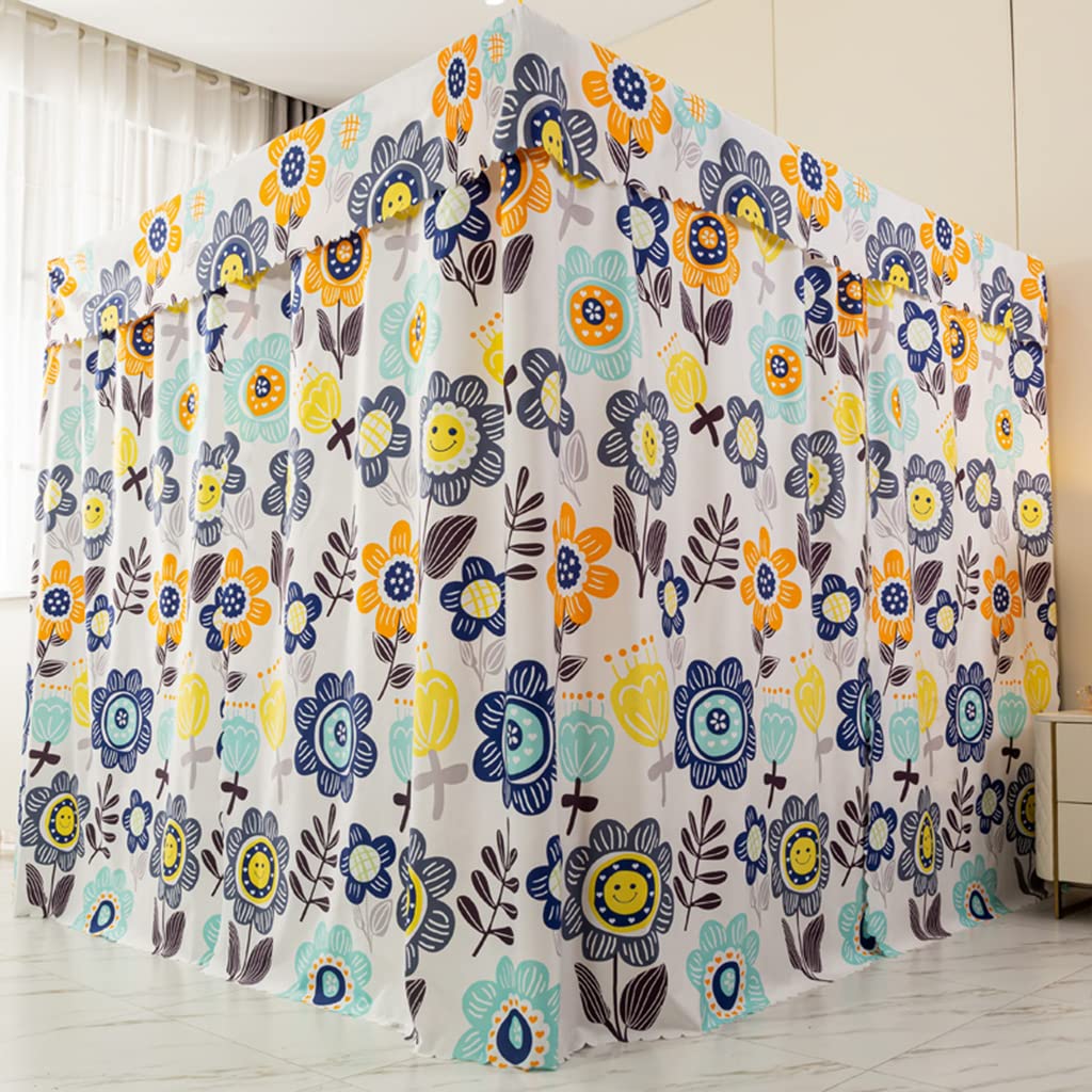 Luxury Elegant 4-Poster Bed Canopy with Windproof Design - Full Size Bed Net Curtain for Girls, Boys, Teens & Women - Perfect for Bedroom Decor, Princess Theme Rooms & Romantic Sleep Retreats