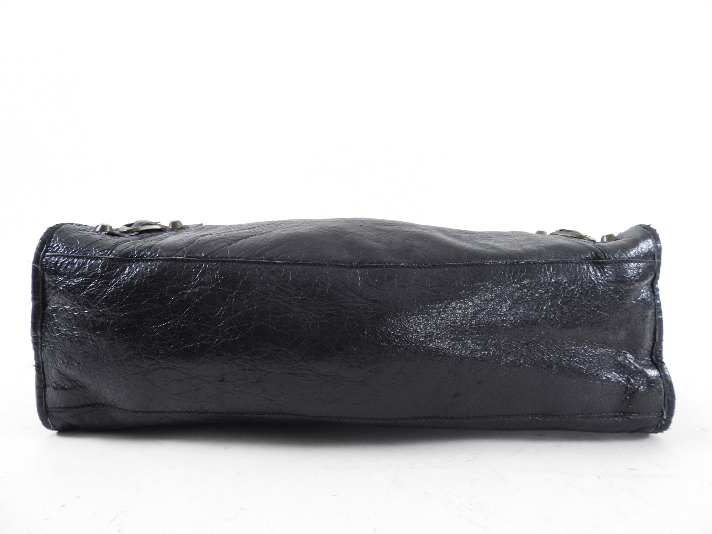 Balenciaga Black Lambskin Leather City Bag - Luxury Handbag for Women, Designer Crossbody Purse with Shoulder Strap - Perfect for Work, Travel & Evening Events