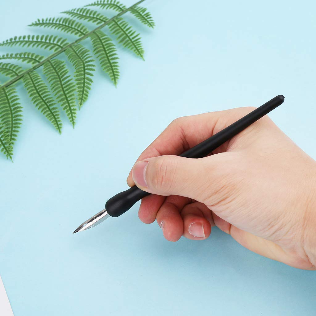 Keaiduoa Manga Dip Pen Holder Set with 5 Nibs - Professional Comic Drawing, Painting & Calligraphy Kit for Artists, Illustrators & Beginners | Perfect for Manga Art, Sketching & Hand Lettering