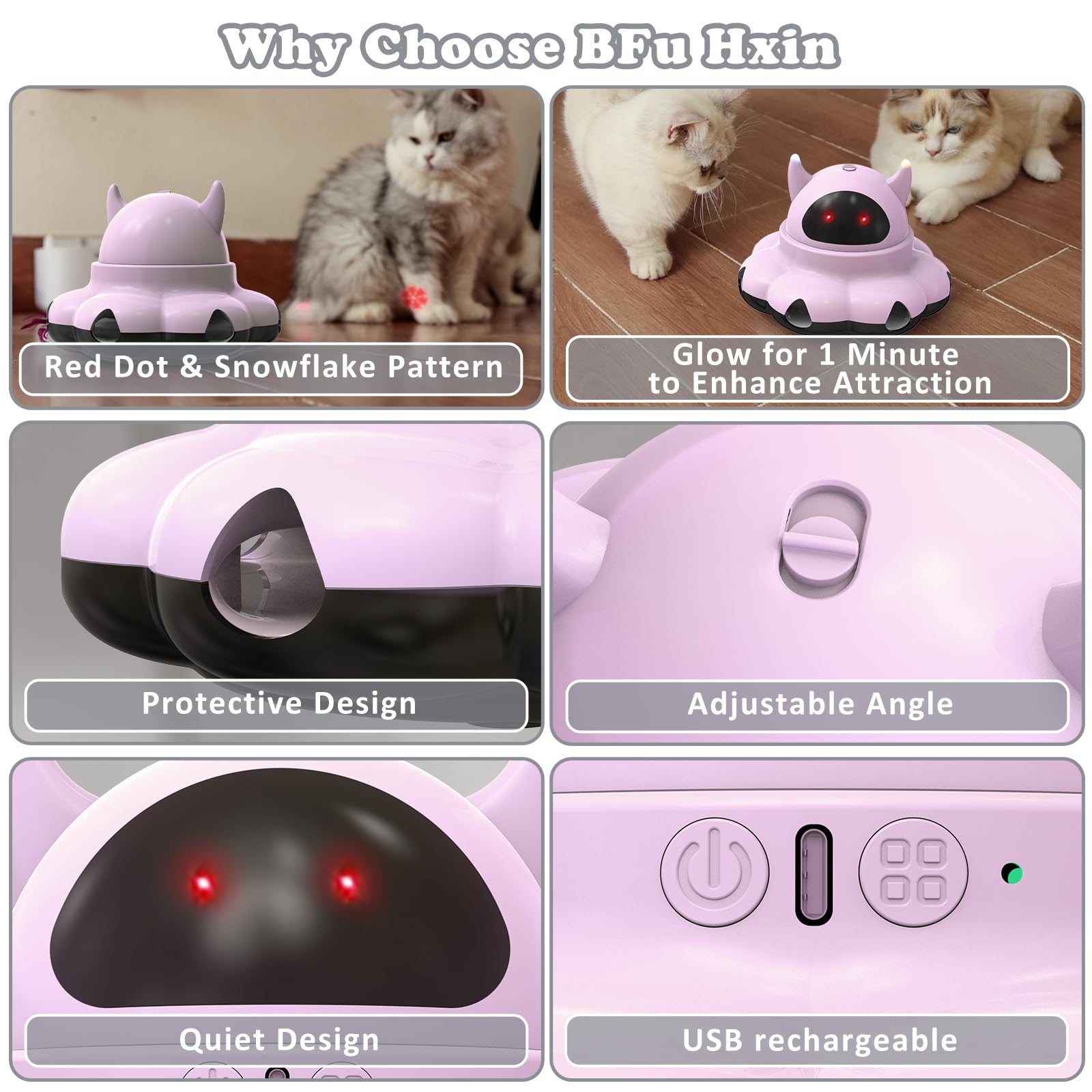 Automatic Interactive Laser Cat Toys for Indoor Kittens - Electronic Pet Toys for Exercise & Play - Perfect for Boredom Relief & Active Playtime