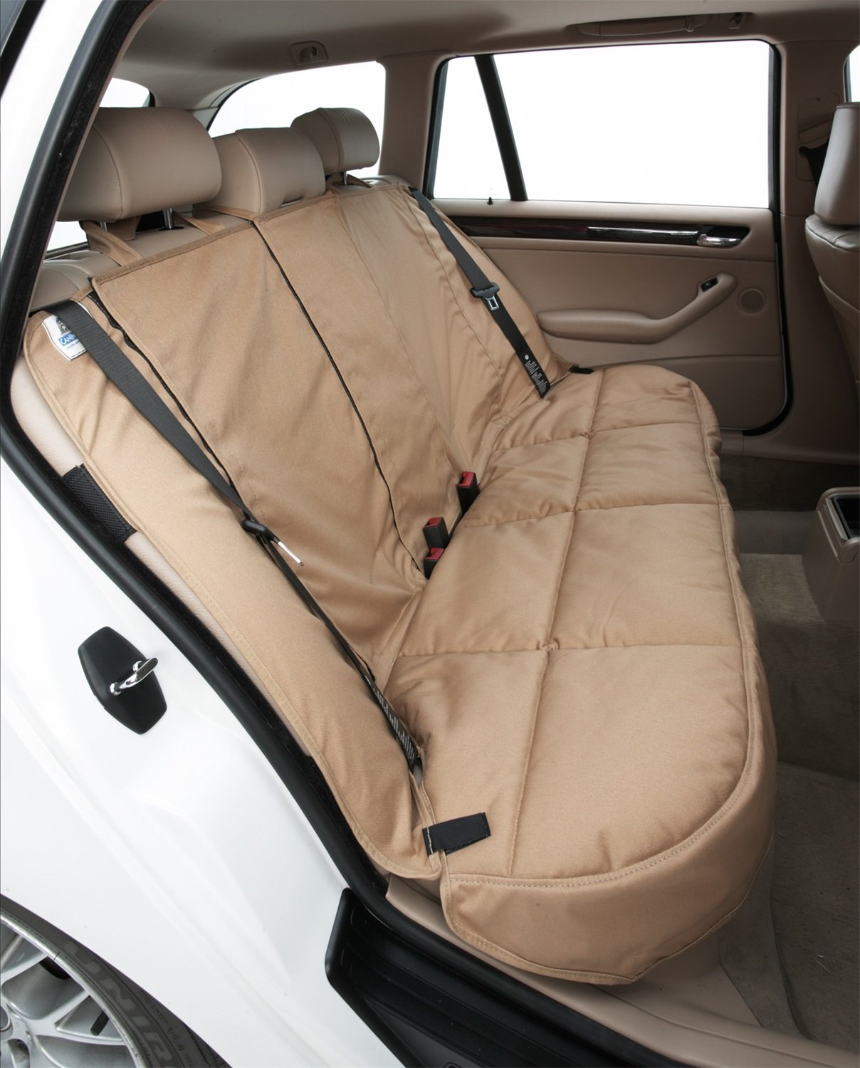 Custom Fit 2nd Row Seat Cover for BMW 3 Series - Polycotton Waterproof Car Seat Protector in Navy Blue | Perfect for Family, Pets & Road Trips