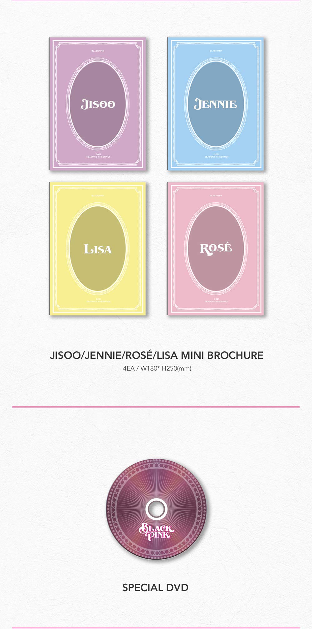 BLACKPINK 2021 Season's Greetings Photocard Set with Bonus Cards - K-Pop Merchandise for Fans, Collectors & Gift Giving
