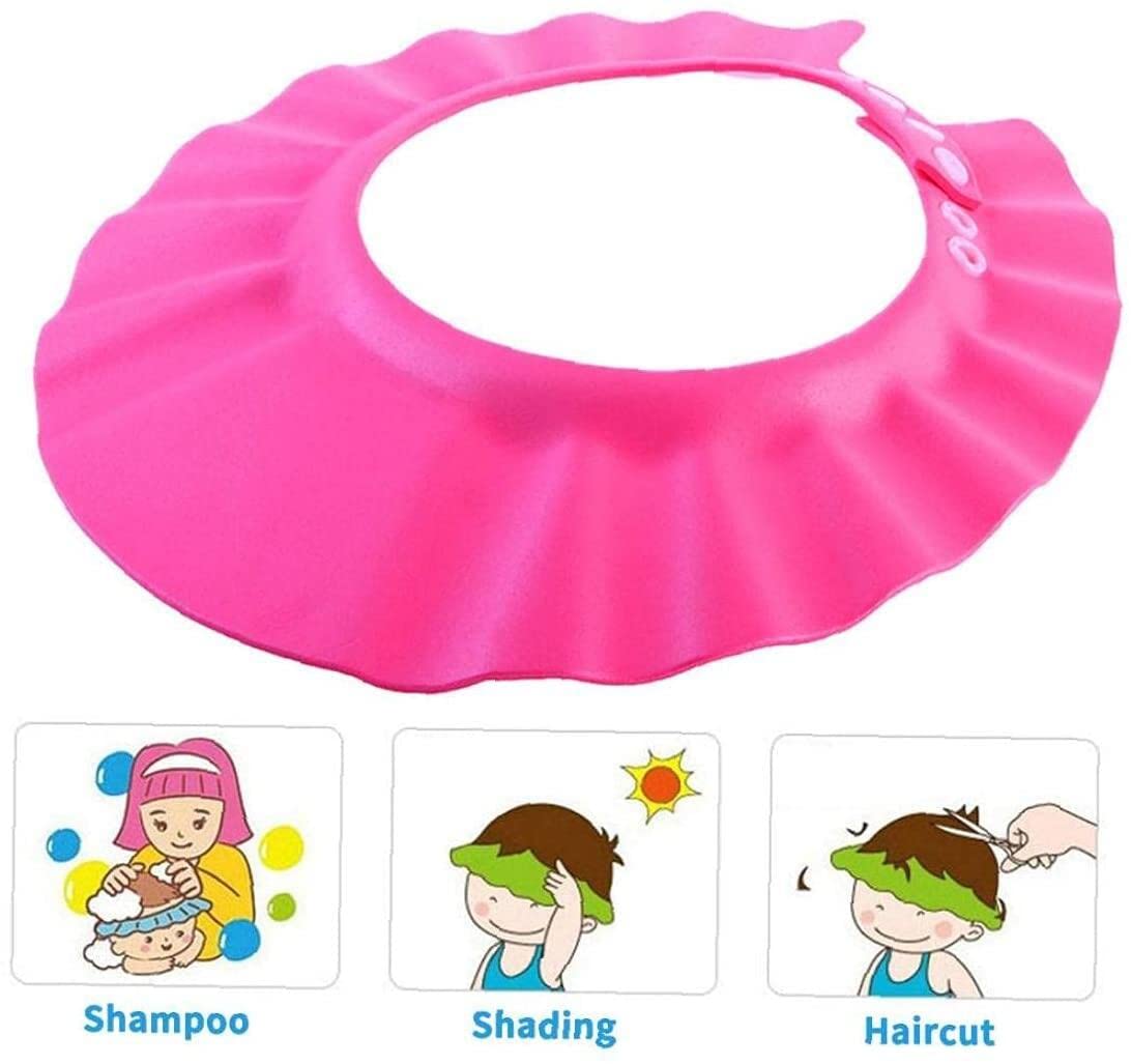 Adjustable Baby Shampoo Cap & Soft Hair Washing Shield for Toddlers & Kids - Waterproof Shower Hat for Gentle Hair Care - Perfect for Bath Time & Sensitive Scalps